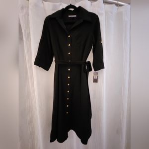 Sharagano Button Down Fit & Flare Dress